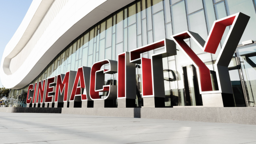 Exterior shot of cinemacity alqana