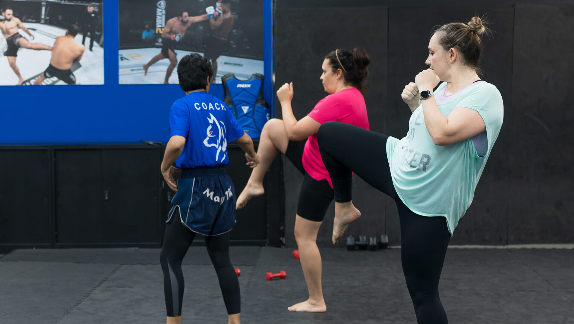 eklektik mama's mama fit class at wolves zone mma academy